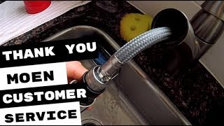 Moen Kitchen Faucet Leaks At Pull Out Spout [upl. by Zelikow]