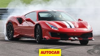 Ferrari 488 Pista 2019 review  710bhp supercar on road and track  Autocar [upl. by Iru623]