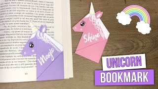 How to make an Unicorn bookmark  Easy Bookmark [upl. by Hereld]