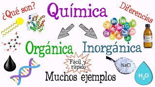 💥¿Qué es Química Orgánica y Química Inorgánica💧 Fácil y Rápido  QUÍMICA [upl. by Etteniotnna]