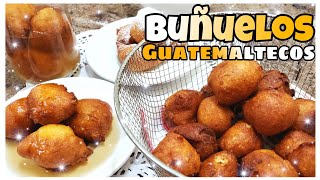 ⭐ BUÑUELOS  Receta Guatemalteca  Tefy Villatoro [upl. by Aiciruam]