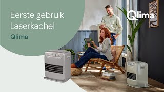 Eerste gebruik Qlima Laser kachel [upl. by Ecerahc]