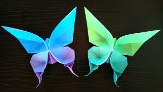 Easy Paper Butterfly Origami  Cute amp Easy Butterfly Origami Butterfly [upl. by Ydoc]