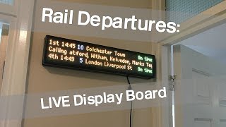 Taking A Look At The RailDeparturescouk LIVE Display Board [upl. by Zelde761]