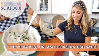 Easy Creamy Horseradish Sauce Recipe [upl. by Paryavi]