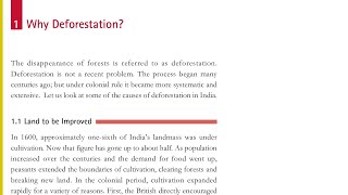 why Deforestation  9th class history  Forest Society and Colonialism UPSC APPSCTSPSCSIBanks [upl. by Naols]