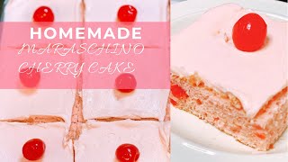 Homemade Maraschino Cherry Cake [upl. by Sainana]