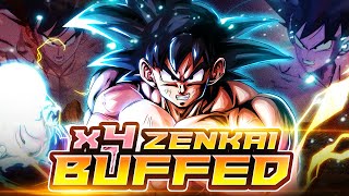 4x ZENKAI BUFFED LF TREE OF MIGHT GOKU DEMONSTRATES HIS DOMINANCE  Dragon Ball Legends [upl. by Ahsaret345]