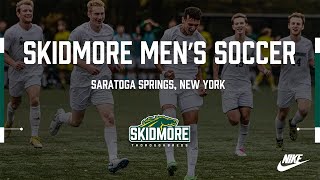 Skidmore Mens Soccer Highlights [upl. by Airalednac]