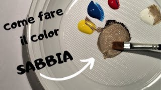 Come fare il color sabbia  Tutorial [upl. by Goldia271]