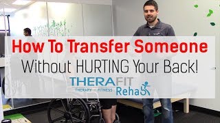 Physical Therapy Transfer Training  How To Transfer From Wheelchair To Bed [upl. by Naejamron]