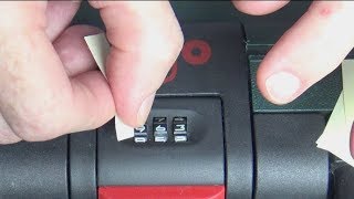 How to Unlock Suitcase With Combination  How To Change Lock Number [upl. by Sioled]