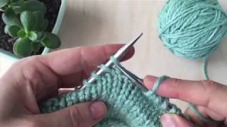 How to Knit the Sl1 K1 psso Stitch [upl. by Etsyrk]