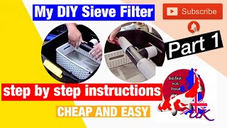 Best DIY Pond Sieve filter Part 1 step by step instructions [upl. by Anora]