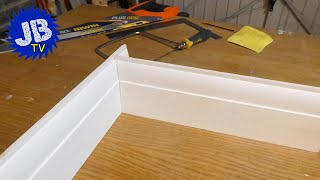 How to Cut and Scribe an Internal Corner on Skirting Boards [upl. by Orbadiah305]