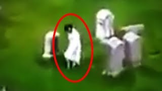 13 Mysterious Graveyard Sightings Caught on Camera [upl. by Erasaec]