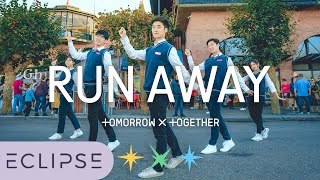 KPOP IN PUBLIC TXT 투모로우바이투게더  Run Away 9와 4분의 3 승강장에서 너를 기다려 Dance Cover ECLIPSE [upl. by Dnaleel883]