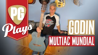 Godin Multiac Mundial Demo  PG Plays [upl. by Nnaillij]