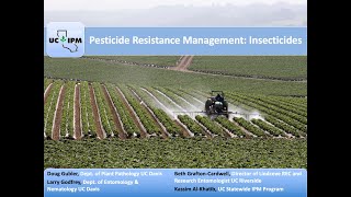 Pesticides Resistance Management Section 2  Insecticides [upl. by Dreyer]