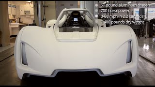 First 3D Printed Supercar  A New Way To Build Cars [upl. by Fineman]