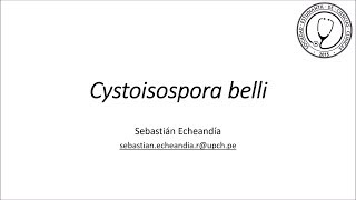 Cystoisospora belli [upl. by Ayek663]