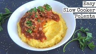 Easy Slow Cooker Polenta  Vegan Crockpot [upl. by Solrak975]