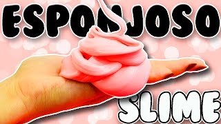 Tutorial Haz SLIME ESPONJOSO facil  Sin BORAX [upl. by Aisatsana]