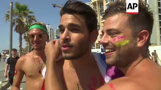 250000 people celebrate Tel Aviv’s 20th Gay Pride Parade [upl. by Akoyin]