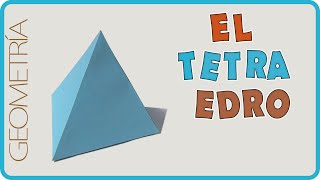 COMO HACER UN TETRAEDRO  How to make a tetrahedron [upl. by Malin157]