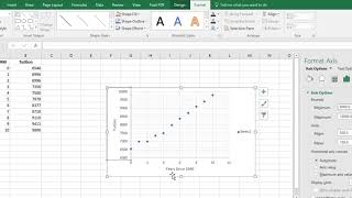 Creating a Scatter Plot in Excel 2016 [upl. by Yekcor]