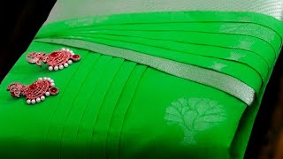 Saree Prepleating amp Folding amp Ironing Tutorial  SLOW VERSION [upl. by Hoj]