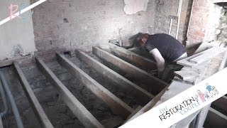 Removing Insulating and Restoring a Suspended Wooden Floor Part 2 of 3 [upl. by Brina993]