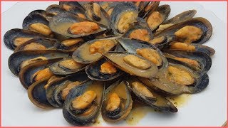 MEJILLONES A LA MARINERA Una receta muy sencilla [upl. by Anahcra]