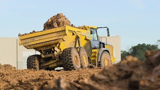 John Deere EII Series Articulated Dump Trucks  Curry Excavation amp Site Work Inc [upl. by Rriocard]