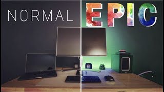 EASY to Install RGB Light Strips for an EPIC Desk Setup [upl. by Iliram536]