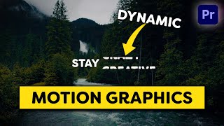 Simple DYNAMIC Motion Graphics Premiere Pro Tutorial [upl. by Keldah743]