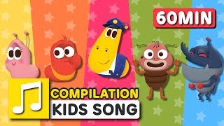 Larva KIDS WHEELS ON THE BUS and other songs from Larva KIDS  27 English Kids Songs  60 minutes [upl. by Frear]