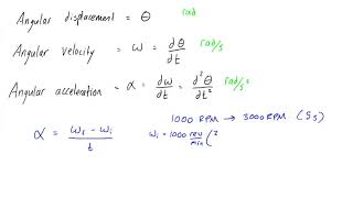 How to calculate angular acceleration [upl. by Elleneg]