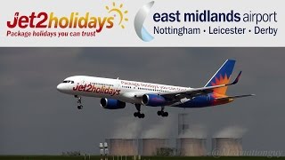 Jet2 Holidays at East Midlands Airport  Landings amp Takeoffs  Epic Spool ups amp Close Ups [upl. by Isabella884]