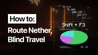 how to find fortresses amp bastions and blind travel or reset ASAP in the nether pie chart e count [upl. by Kass762]