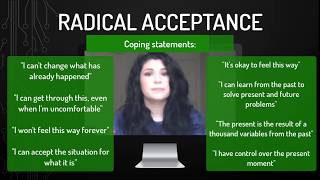 DBT Distress Tolerance Skill Radical Acceptance [upl. by Briscoe400]