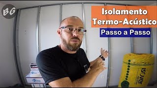 PAREDE DRYWALL COM ISOLAMENTO ACÚSTICO PASSO A PASSO [upl. by Elboa82]