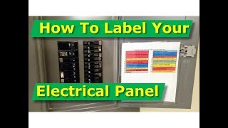 How To Map Out Label Your Electrical PanelFuse Panel Diagram [upl. by Neelhtac]