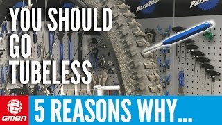 5 Reasons You Should Switch To Tubeless MTB Tyres  Mountain Bike Maintenance [upl. by Armillia]