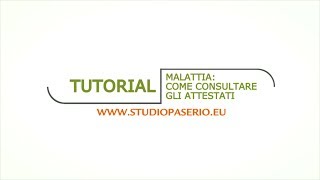 Tutorial  Come scaricare i certificati di malattia [upl. by Platt]