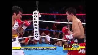 Manny pacquiao vs Marco Antonio Barrera round 3 [upl. by Chloette]