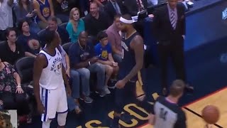 Draymond Green And DeMarcus Cousins Get Real Physical [upl. by Eyram644]