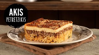 Pastitsio Greek Baked Pasta  Akis Petretzikis [upl. by Nannerb363]