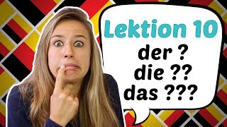 GERMAN LESSON 10 Awesome Hints on how to Guess German Articles 😎😎 [upl. by Theodora281]