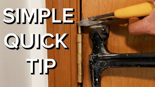 How to Take Door Off Its Hinges in 1 minute [upl. by Eceinaj300]